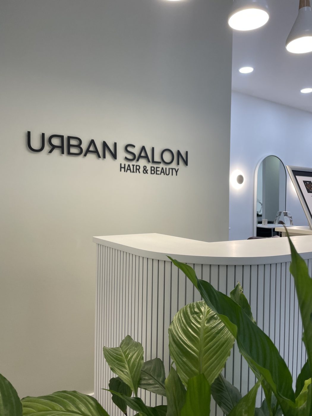 Reception at Urban Hair & Beauty Salon, Chapel Street, Manchester